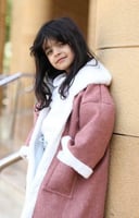 فروة شتوية للاطفال لحمي