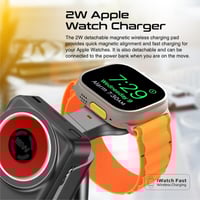 قاعدة شحن 4 في 1 مع بطارية متنقلة قوية، تتوافق مع...