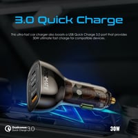 شاحن سيارة فعّال ومدمج بتصميم شفاف TransDrive-80W...