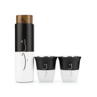 طقم حافظة سوائل للشاي مع كوبين شركة Vertik