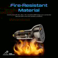 شاحن سيارة فعّال ومدمج بتصميم شفاف TransDrive-80W...