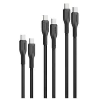 ثلاث كيبال USB-C إلى USB-C متعددة الاطوال CableKit...