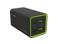 شاحن مكتبي قوي تانك 65 واط بـ 4 منافذ بتقنية GaN -...