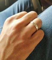 دبلة احرف او تاريخ حسب الطلب فضة خالص