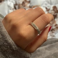 دبلة احرف او تاريخ حسب الطلب فضة خالص