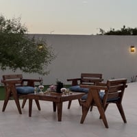 كراسي جلسة خارجية خشب ديزاين حديث بتصميم جميل للحد...