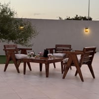 كراسي جلسة خارجية خشب ديزاين حديث بتصميم جميل للحد...