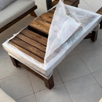 طاولة جذيل منقل حطب وفحم بحديد سميك ومتحرك مع غطاء...