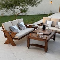 جلسة خارجية ( جذيـل ) الأنيقة مع منقل الغاز بشكل أ...