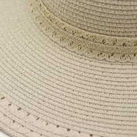 قبعة شاطئ / زينة شريط قماشي