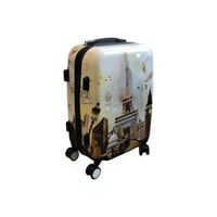 حقيبه سفر برسم برج ايفيل ذات عجلات