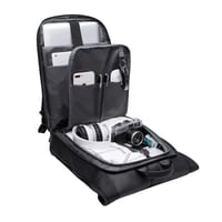 شنطة ظهر جلد متعدد الجيوب للسفر