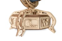 كرة ارضية بالون البني الجذاب بقاعدة النحاسي مميزة-...