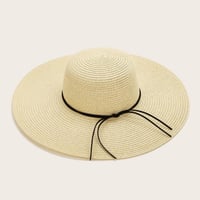 قبعة شاطئ / ربطه سوداء