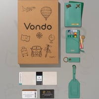 بوكس فوندو باللون تيفاني - بكج كرافت