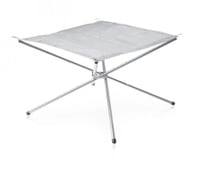 وجار متنقل للبر لاشعال الحطب شبكي فولاذي قابل للطي