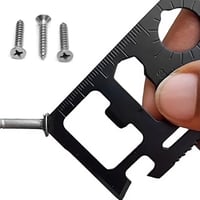 بطاقة حديد متعددة الوظائف باللون الاسود و الفضي