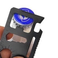 بطاقة حديد متعددة الوظائف باللون الاسود و الفضي