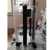 حقيبة سفر شفافه ذات عجلات