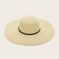 قبعة شاطئ / ربطه سوداء