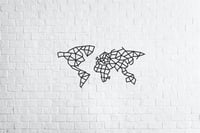 جدارية العالم لون اسود