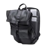 شنطة ظهر جلد متعدد الجيوب للسفر