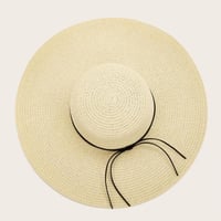 قبعة شاطئ / ربطه سوداء