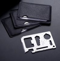 بطاقة حديد متعددة الوظائف باللون الاسود و الفضي