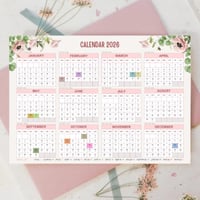 تقويم حائطي 2026 - Sunrise