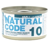 ناتشرال كود10 تونا والسمك الصغير للقطط 85جرام