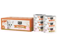 كت كات علب متعددة تونا منزوع العظم مع سالمون 50X6ج...