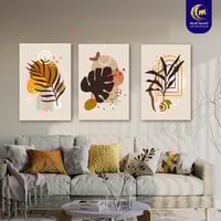 لوحة ثلاثية فن ورود لتيزن الحوائط| الشحن مجاني