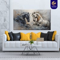 لوحة جدارية خيل عربي| الشحن مجاني