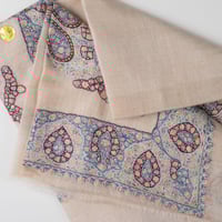 شال كشميري بشمينه ملكي من ڤالور