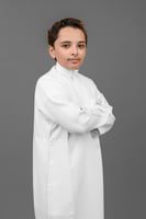 ثوب ولادي - سحاب مخفي من الرجل المتميز