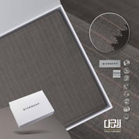 قماش جيفنشي شتوي بني فاتح مقلم