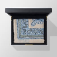 شال كشميري بشمينه ملكي من ڤالور