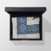 شال كشميري بشمينه ملكي من ڤالور