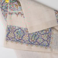 شال كشميري بشمينه ملكي من ڤالور