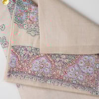 شال كشميري بشمينه ملكي من ڤالور