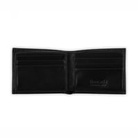 محفظة بوزكادا رجالية جلد أسود