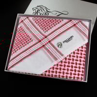 شماغ تيسوتي احمر سيلفر STSR9