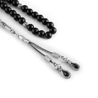 طقم بوزكادا سبحة قلم كبك فضي و الاسود