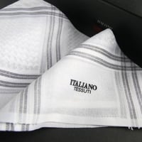 شماغ تيسوتي ابيض رصاصي ST1W1