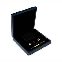 طقم بوزكادا محفظة قلم كبك ذهبي و الاسود!