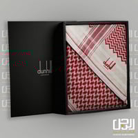 شماغ دنهيل أحمر وبيج سويسري