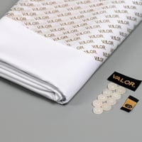 طقم قماش من فالور صيفي أبيض