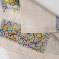 شال كشميري بشمينه ملكي من ڤالور