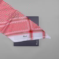 شماغ البسام احمر كلاسيك الجديد C7