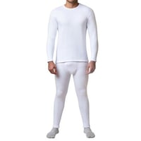 بيجامة الأصيل شتوي فرو رجالي أبيض